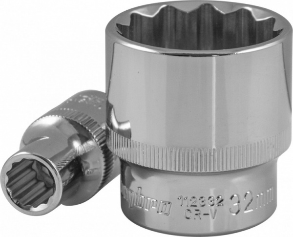 Головка торцевая 12-гранная 1/2"DR 20 мм 112320 OMBRA